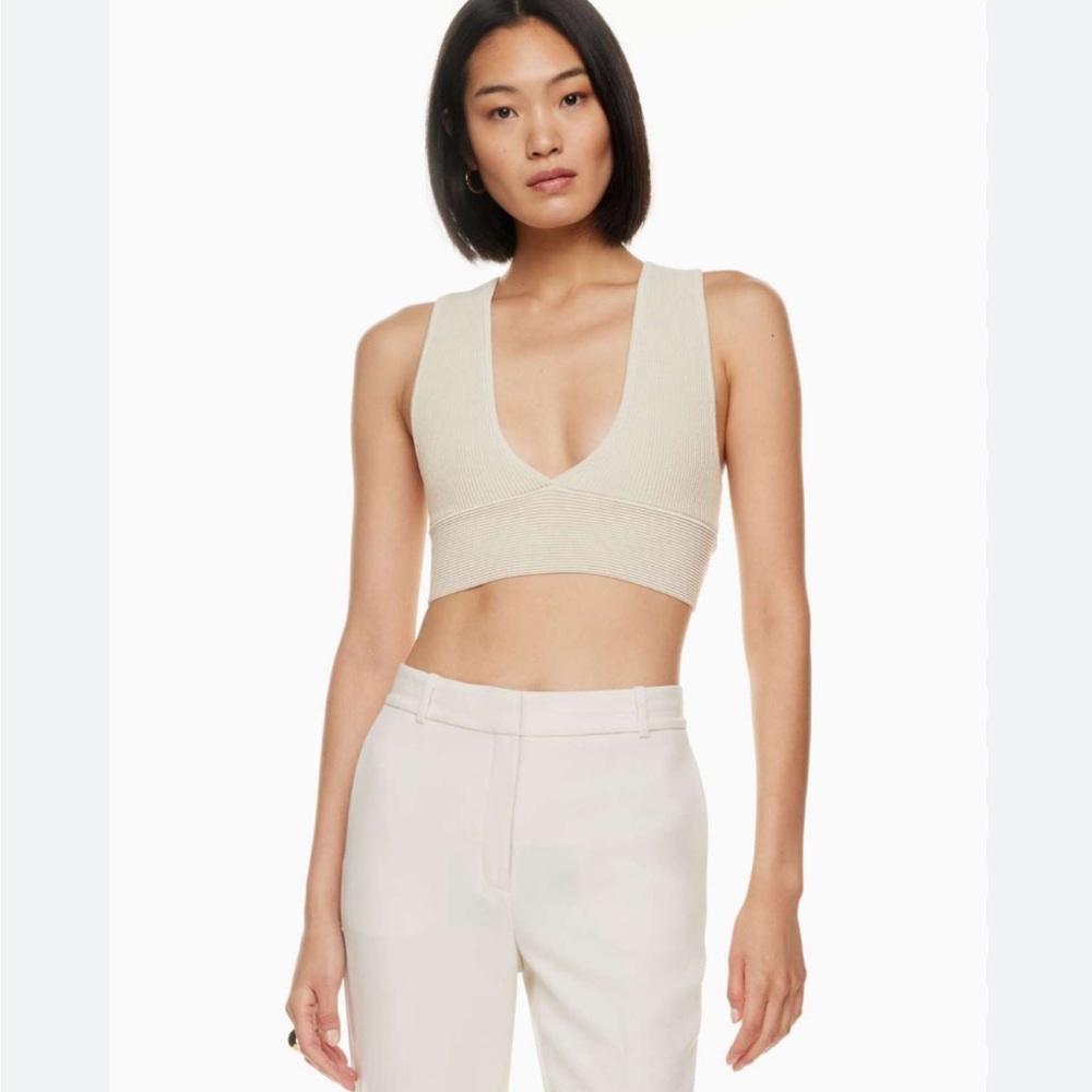 Aritzia Babaton Sculpt Deep V Tank